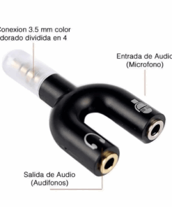 Alternative view of ADAPTADOR DE AUDIO 3.5MM TIPO U
