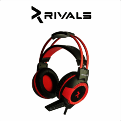 AUDIFONOS GAMER MERCURY ROJO Y NEGRO RIVALS