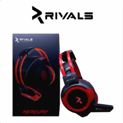 Alternative view of AUDIFONOS GAMER MERCURY ROJO Y NEGRO RIVALS