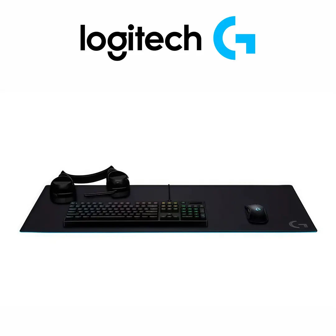 Mouse Pad Gamer Extra Grande XL Logitech G840 de Tela 90x40cm Base Antideslizante (Negro) - Imagen 3