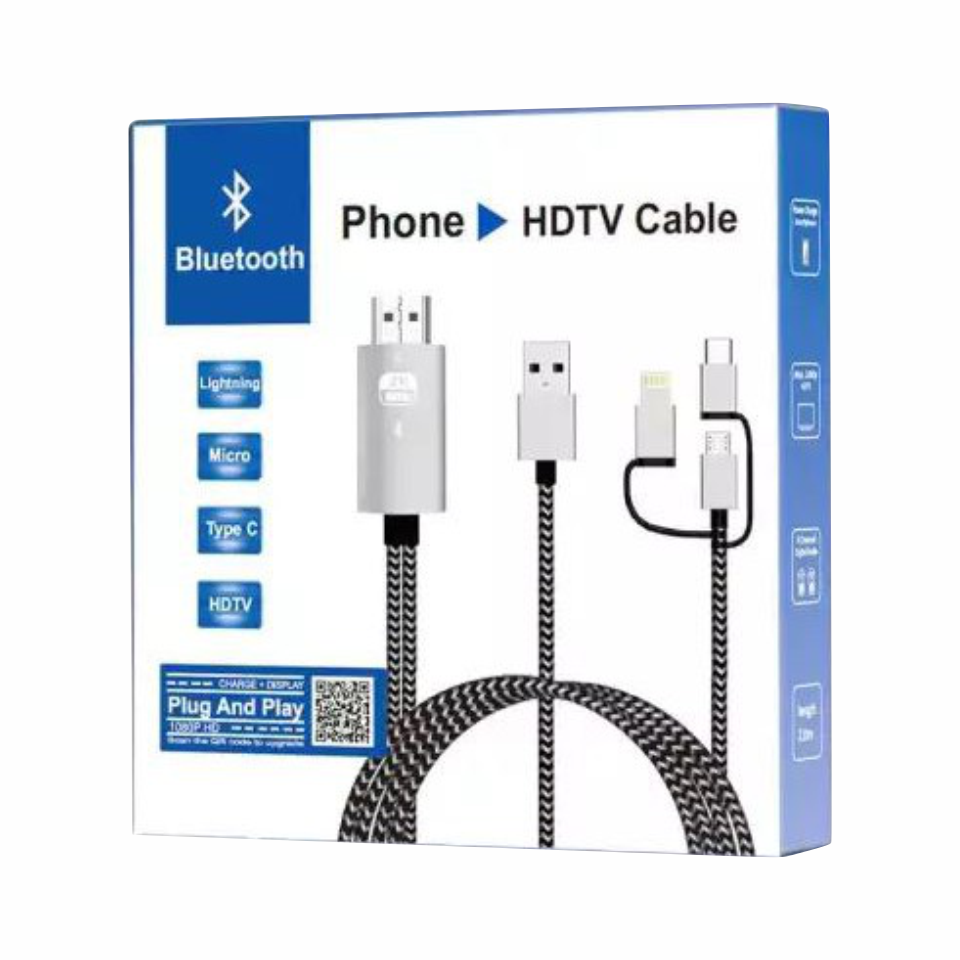 ADAPTADOR HDMI A TV PARA CELULAR 5 EN 1 - TIENDA GAMING PERÚ