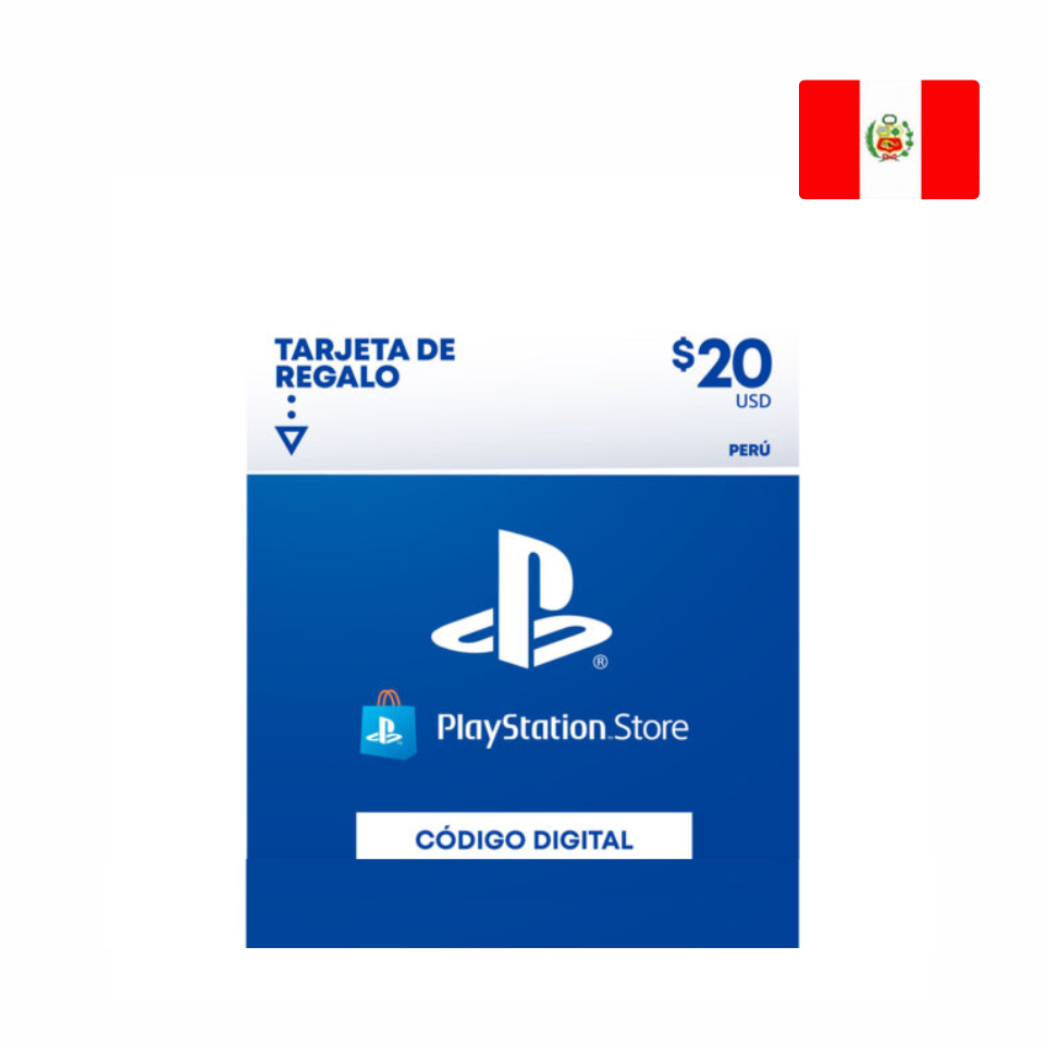 Tarjeta Gift Card Psn 20$ Perú (Código 12 Dígitos) - Games Caxas