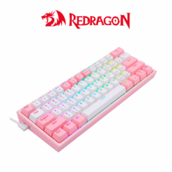 Alternative view of TECLADO REDRAGON FIZZ PRO K616 RGB WHITE PINK MECANICO ESPAÑOL USB-C / BLUETOOTH / INALAMBRICO