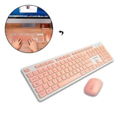Alternative view of COMBO TECLADO Y MOUSE YELANDAR W3400 ROSADO