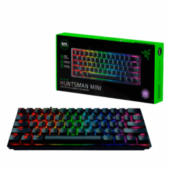 TECLADO GAMER MECANICO HUNTSMAN MINI CHROMA RGB OPTICAL SWITCH PURPURA SP - RAZER