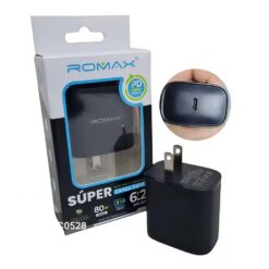 CARGADOR TIPO C TURBO POWER 6.2A 80W ROMAX