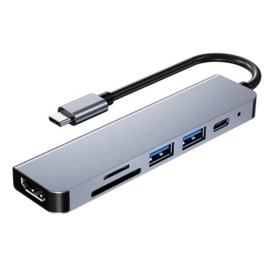 HUB MULTIPLES SALIDAS HDMI/SD/TF/USB3.0/TIPO-C/PD SEISA