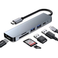 Alternative view of HUB MULTIPLES SALIDAS HDMI/SD/TF/USB3.0/TIPO-C/PD SEISA
