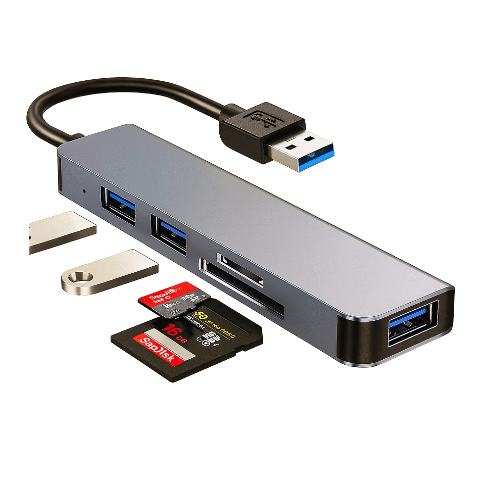 HUB MULTIPLES SALIDAS USB TO/USB 3.0/USB 2.0/SD/TF SEISA
