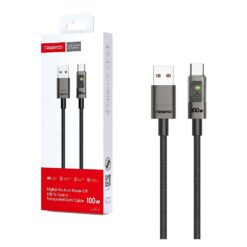 Alternative view of CABLE DE CARGA TIPO C 100W DE 1.2M (CHIP INTELIGENTE DE AUTO-APAGADO) TRANYOO