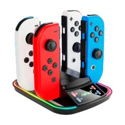CARGADOR PARA 4 MANDOS (JOYCON) DE NINTENDO SWITCH