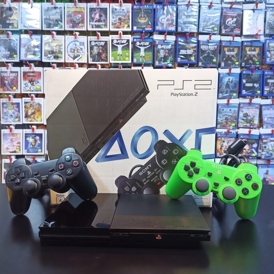 CONSOLA PLAYSTATION 2 SLIM MODELO 90001 (2 Mandos)