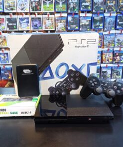Alternative view of CONSOLA PLAYSTATION 2 SLIM MODELO 90000 (Disco Externo 500GB + 150 Juegos PS2 + 1000 Juegos Super Nintendo)