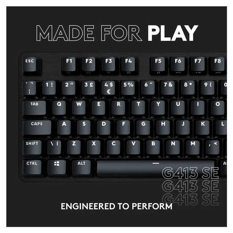 TECLADO LOGITECH G413 TKL SE NEGRO BLACKLIGHT MECANICO GAMING - Imagen 4