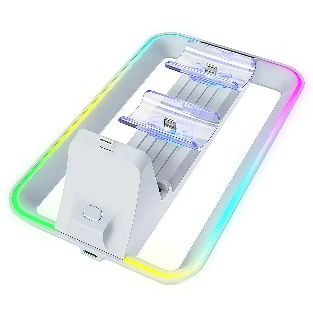 Cargador Dual RGB Para Mandos PS5 y PlayStation Portal