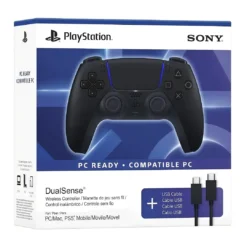 Mando Inalámbrico DualSense Midnight Black mas Cable USB para PC