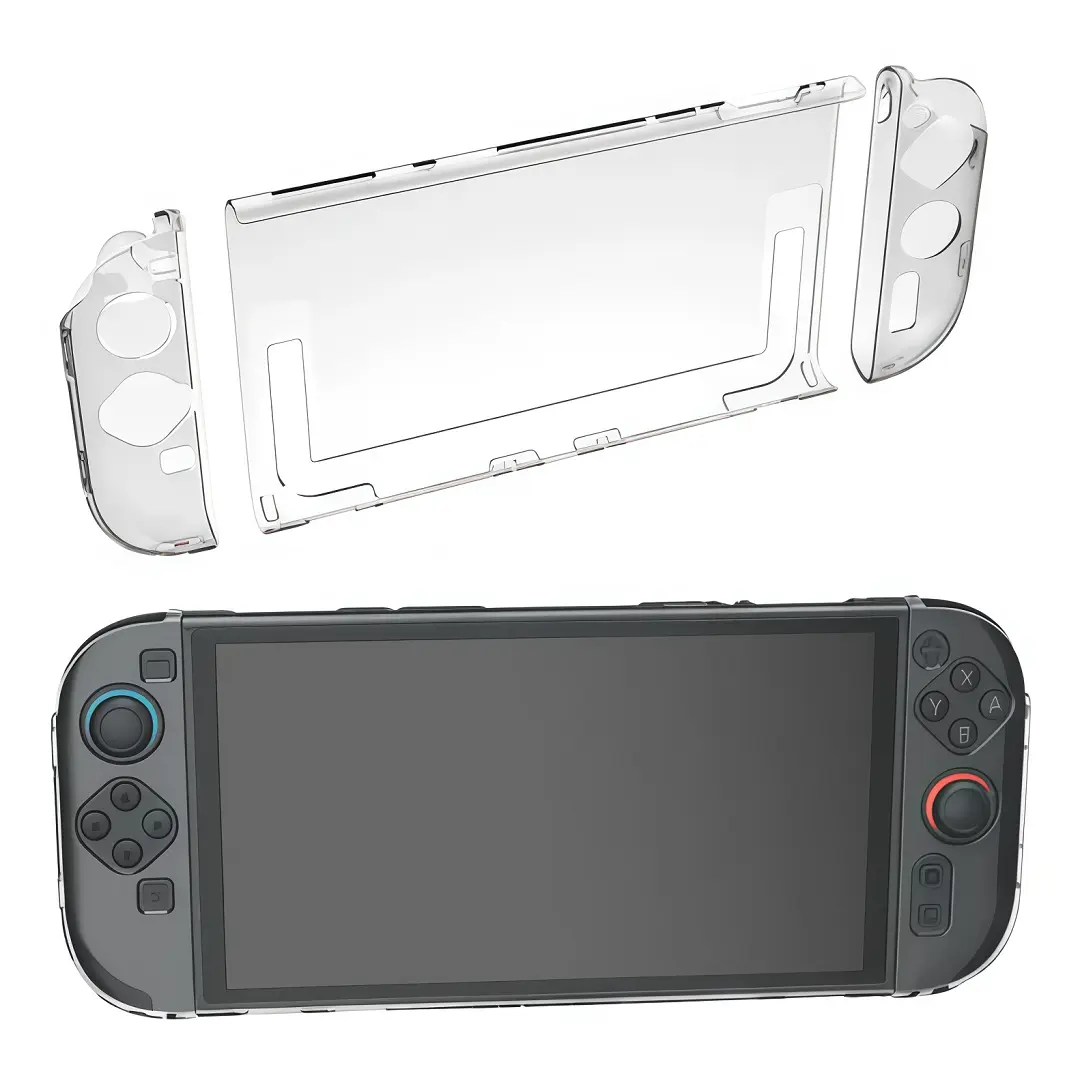 Carcasa Protectora Dobe Transparente Para Switch 2 - Imagen 5