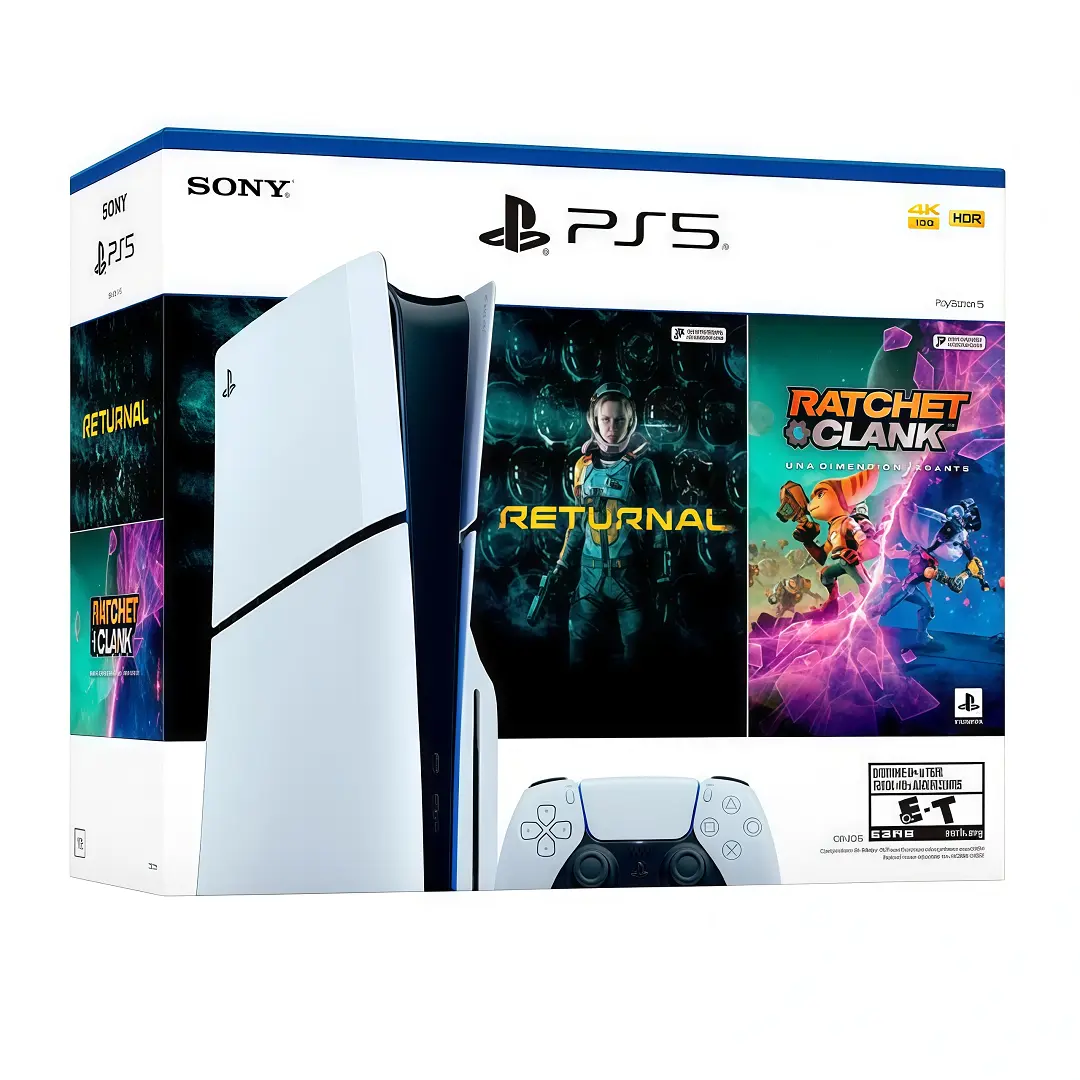 Consola PlayStation 5 Slim 1TB con Lectora Bundle Returnal + Ratchet y Clank