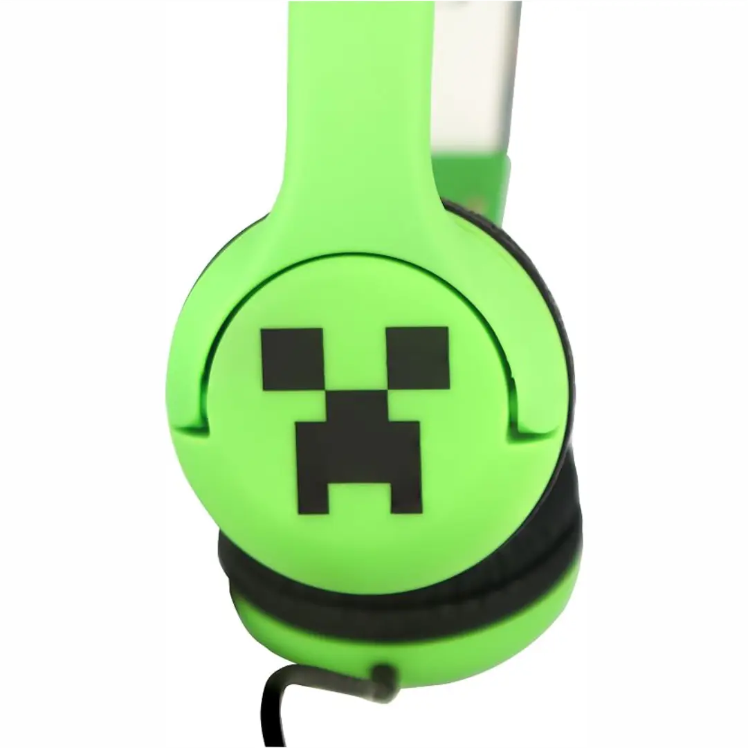 Audifonos para Niños Minecraft Creeper con Cable Jack 3.5mm y Proteccion 85dB (OTL) - Imagen 3