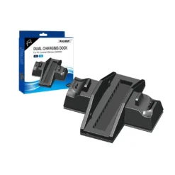 Base de Carga Dual y Soporte Vertical para Consola PS4 / PS4 Pro