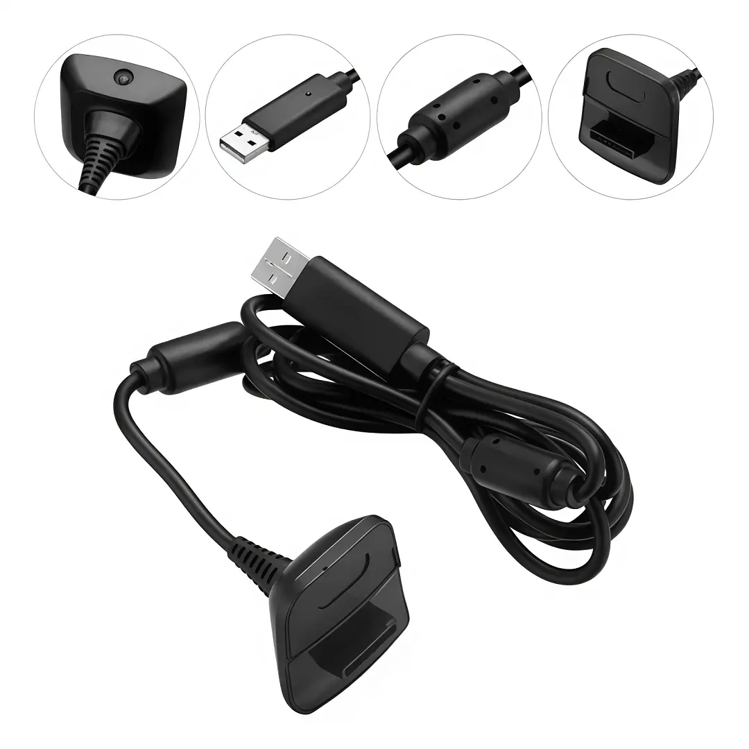 Bateria Recargable con Cable de Carga USB para Mando Xbox 360 (Play & Charge) - Imagen 3