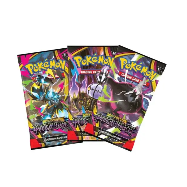Pokemon TCG Pitch Black 3 Pack Blister Binacle Ingles - Imagen 2