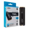 Disco Solido SSD M.2 NVMe Crucial T500 Pro 2TB PCIe Gen4 con Disipador (Compatible con PS5 / PC)