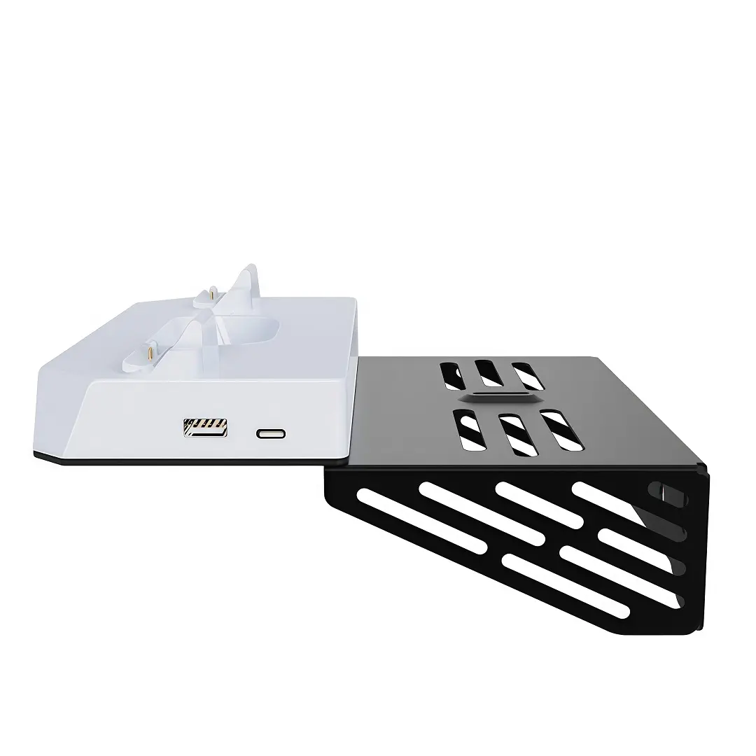 Soporte de Pared para PS5 Fat / Slim / Pro con Base de Carga Dual y Luz RGB - Imagen 5