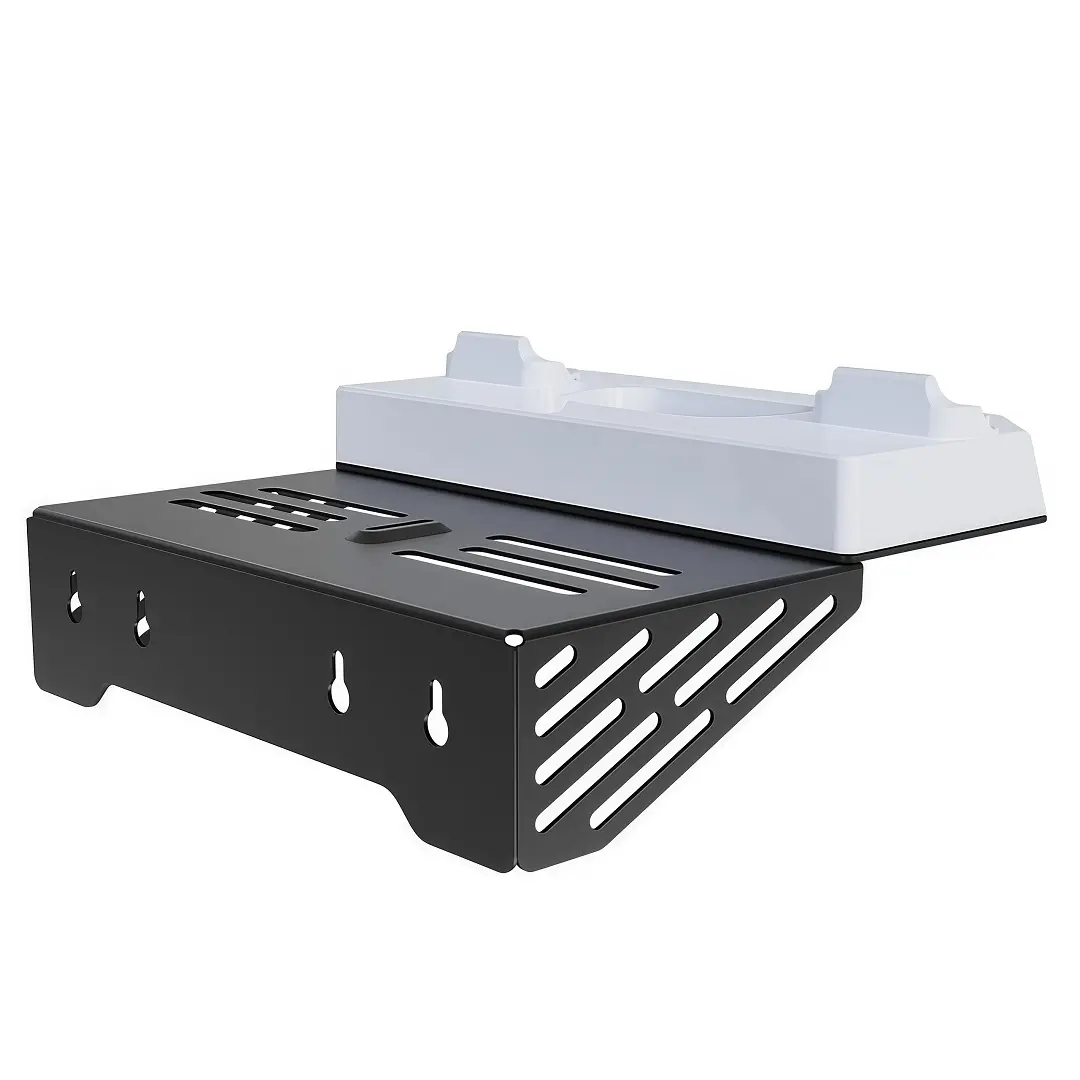 Soporte de Pared para PS5 Fat / Slim / Pro con Base de Carga Dual y Luz RGB - Imagen 4