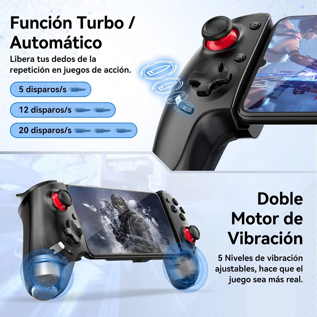 Gamepad Telescopico Inalambrico GAMWING AoBing Max+ para Celular Android, iPhone y Switch - Imagen 3