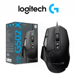 Mouse Gamer Logitech G502 X con Cable USB Sensor Hero 25K Switches Lightforce (Negro)