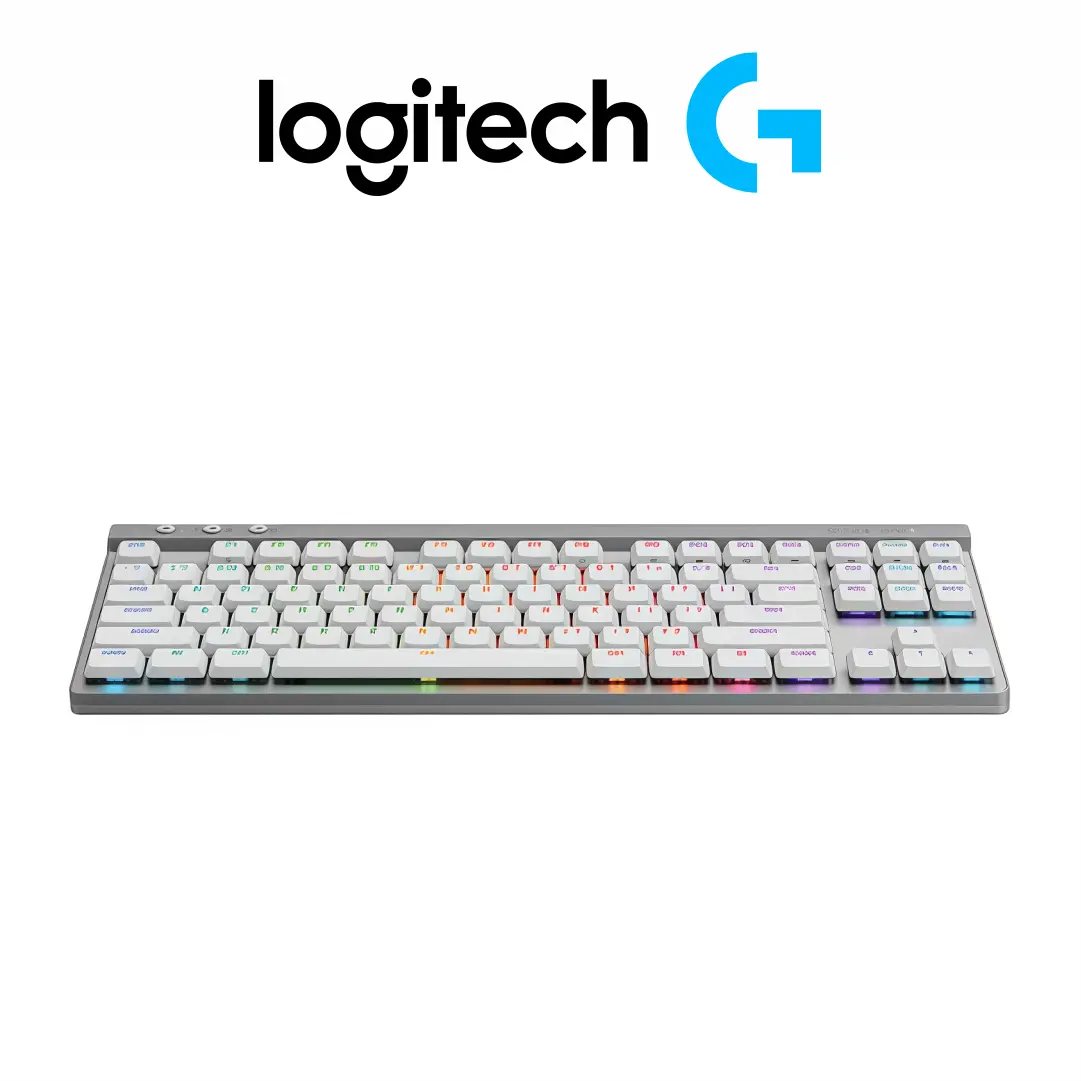 Teclado Gamer Mecanico Inalambrico Logitech G515 TKL Lightspeed Perfil Bajo RGB (Blanco) - Imagen 3