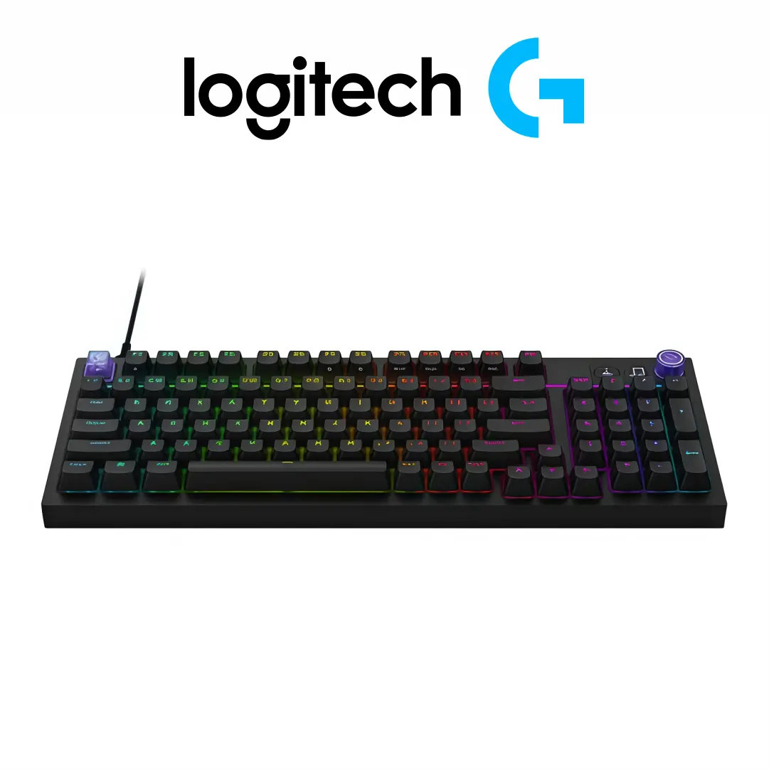 Teclado Gamer Mecanico Logitech G316 X 98 con Cable Switches Tactiles Hot-Swap 8KHz RGB Lightsync (Negro) - Imagen 2