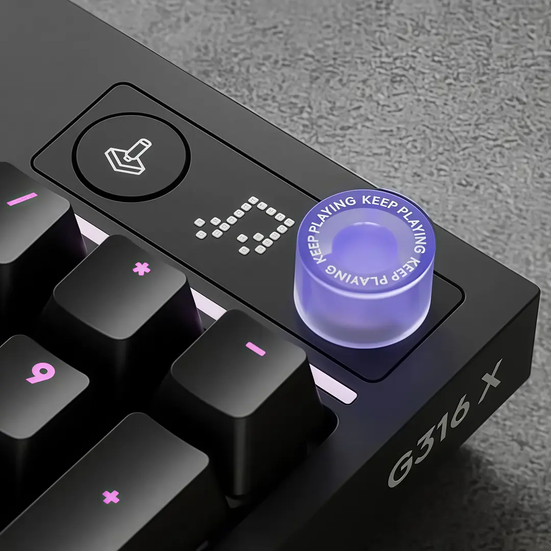 Teclado Gamer Mecanico Logitech G316 X 98 con Cable Switches Tactiles Hot-Swap 8KHz RGB Lightsync (Negro) - Imagen 5