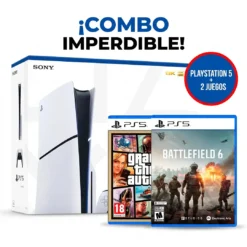 Consola PlayStation 5 Slim 1TB con Lectora + Grand Theft Auto V y Battlefield 6